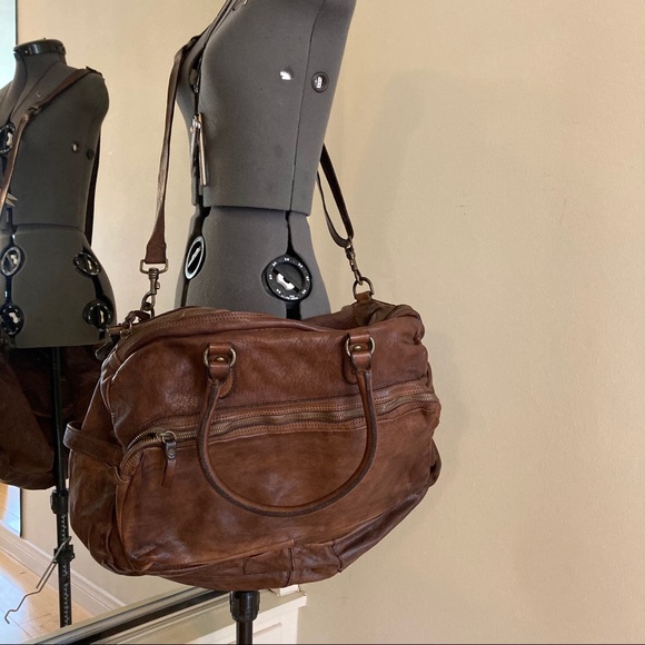 NWT Campomaggi Italian leather weekender bag - Picture 3 of 12